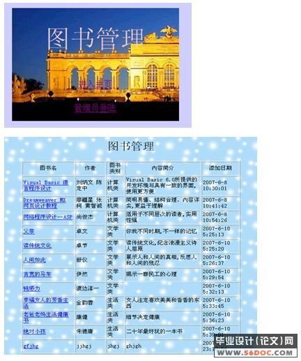 图书管理系统的设计与实现