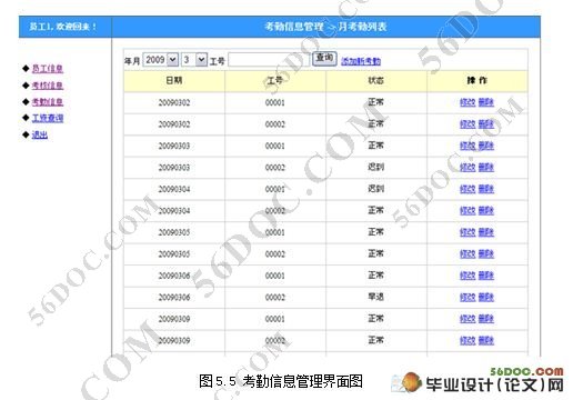 基于JSP的企业员工考勤管理系统的设计(MySQL,SSH)