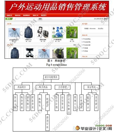 网上户外运动用品销售管理系统的设计与实现(附答辩记录)