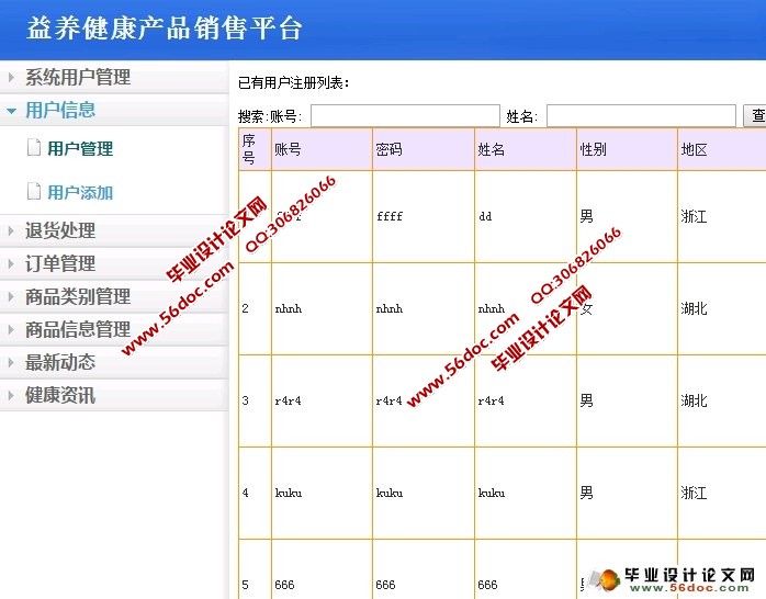 益养健康产品销售平台开发与设计(PHP,MySQL)(含录像)