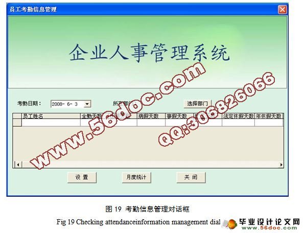 企业人事管理系统的设计与实现(附答辩)