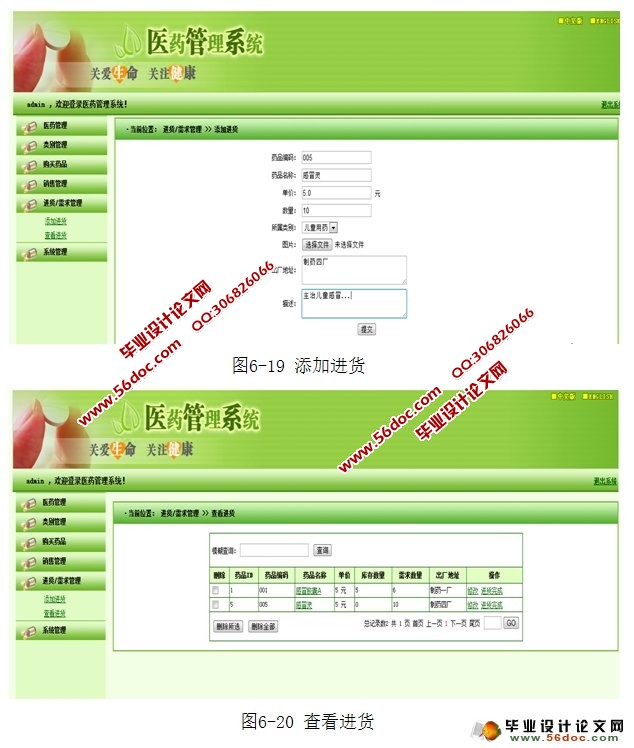 医院药品管理系统的设计与实现(MyEclipse,MySQL)