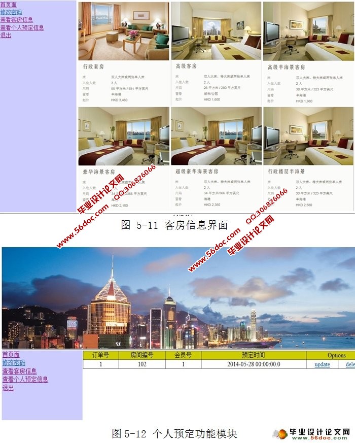 酒店宾馆管理系统的设计与实现(SSH,MySQL)