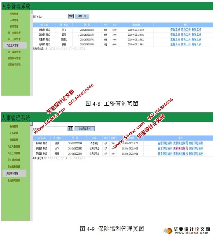 中小型企业人事资源管理系统的设计与实现(SSH,MySQL)
