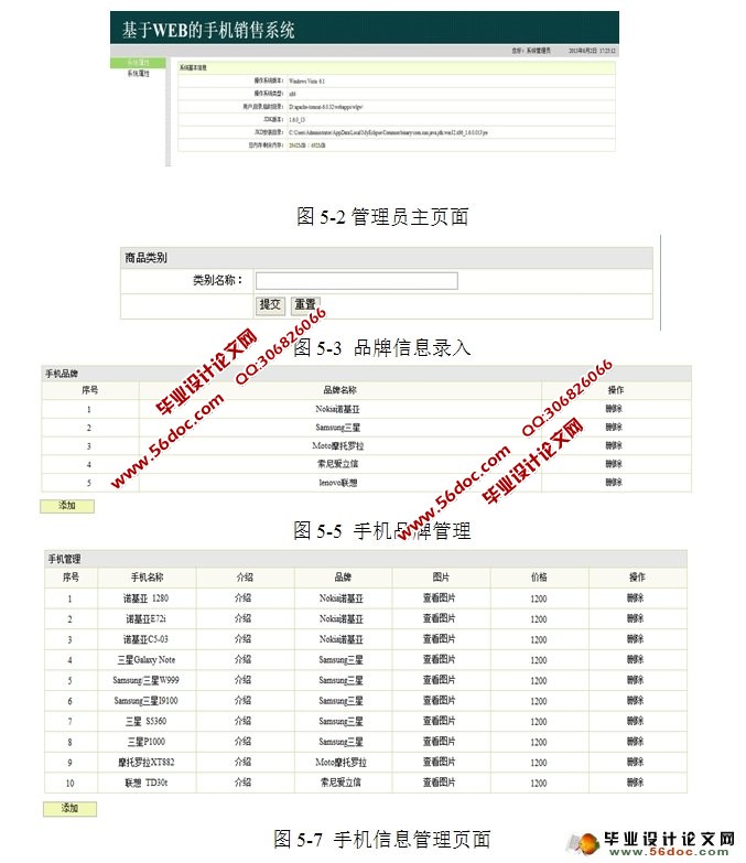 基于WEB的手机销售系统的设计与实现(SSH,MySQL)