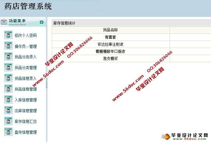 基于JAVA的药店管理系统的设计与实现(Struts,SQLServer)