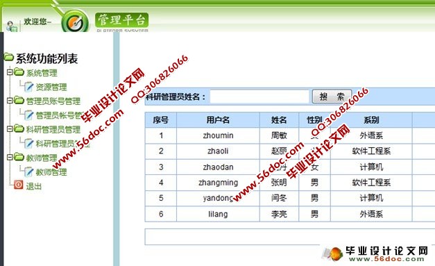 科学研究机构管理系统(科研管理)的设计与实现(JSP,SQL)