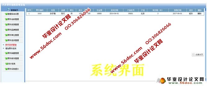 汽车零件(配件)销售管理系统的设计与实现(JSP,SQL)