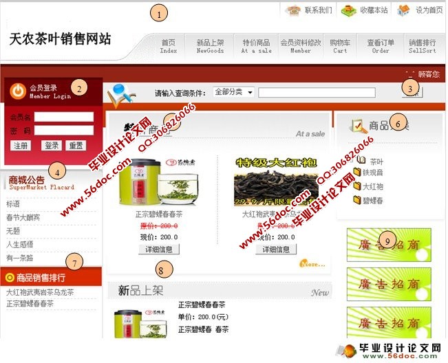 B2B电子商务系统(天农茶叶销售网站)的设计(MyEclipse,SQL)