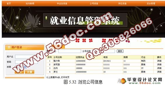 基于JSP的校园招聘(就业信息管理系统)设计(MyEclipse,SQL2005)