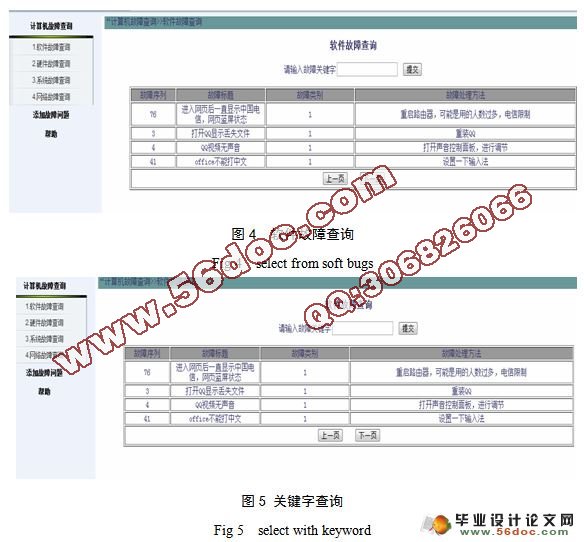 计算机故障查询系统的设计与实现(MyEclipse,Oracle)