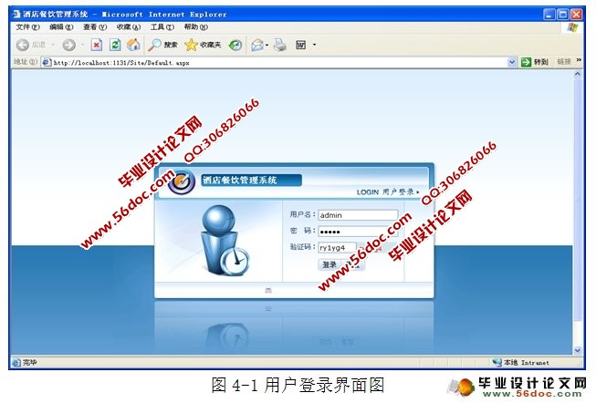 酒店餐饮管理系统的设计与实现(ASP.NET,SQLServer)