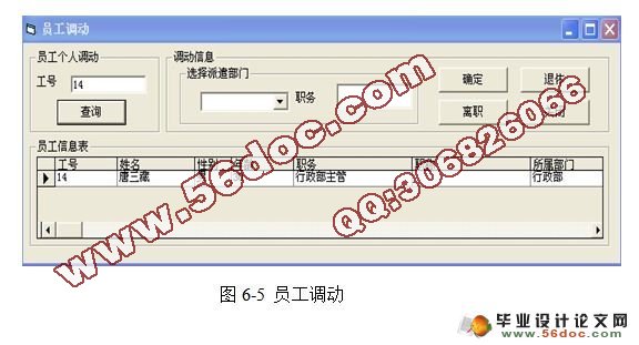 企业人事管理系统的设计与实现(VB,Access)