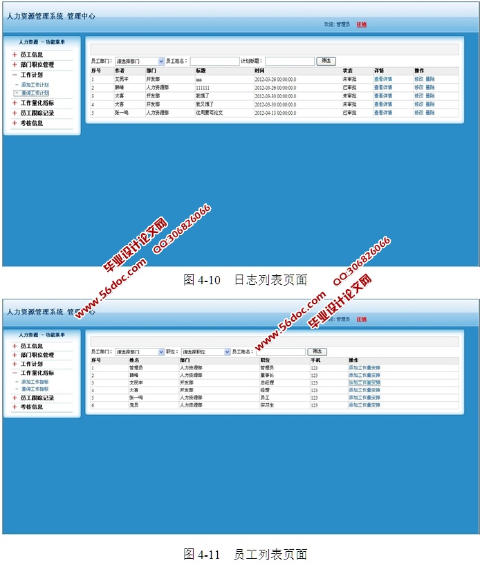 企业人力资源管理系统的设计和实现(SSH,MySQL)