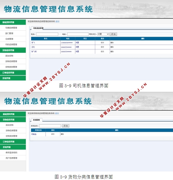 物流信息管理信息系统的设计与实现(ASP.NET,SQL)