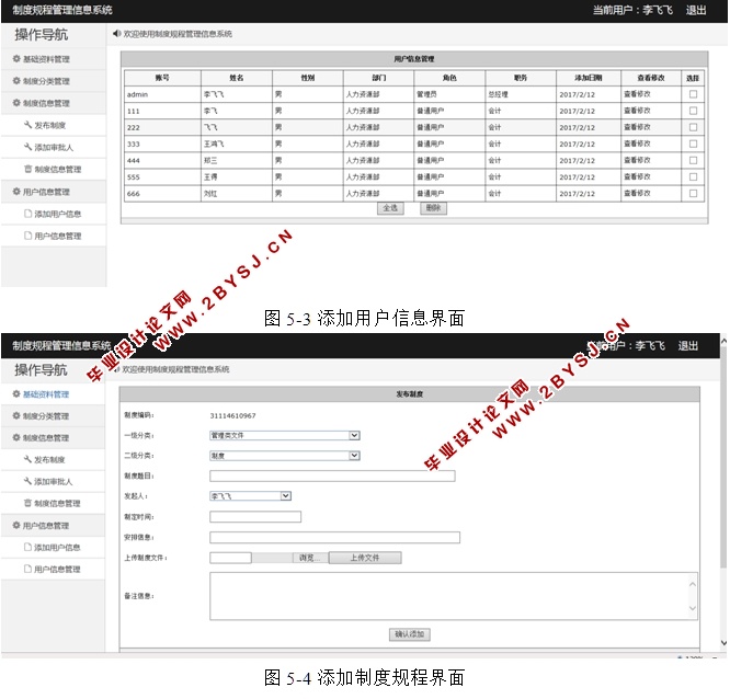 制度规程管理信息系统的设计与实现(ASP.NET,SQL)