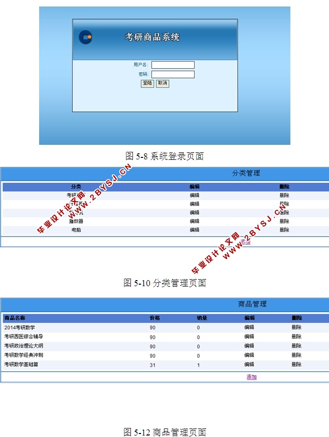 基于WEB的考研商品系统平台的设计与实现(ASP.NET,SQL)