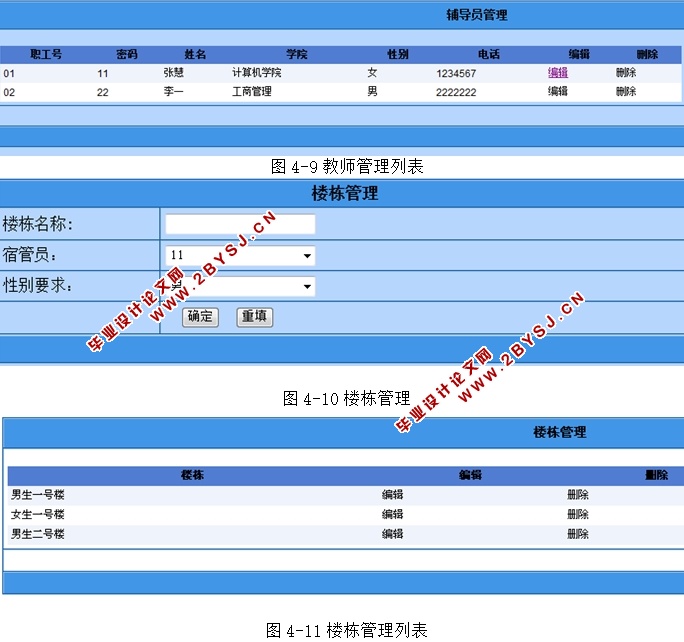 高校宿舍管理系统的设计与实现(ASP.NET,SQL)(含录像)