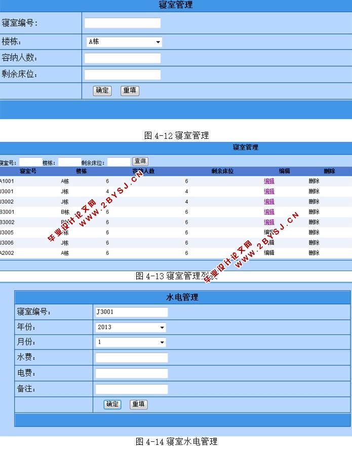 高校宿舍管理系统的设计与实现(ASP.NET,SQL)(含录像)