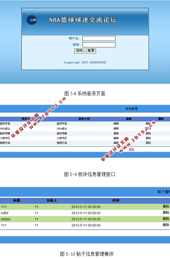 NBA篮球球迷交流论坛的设计与实现(ASP.NET,SQL)