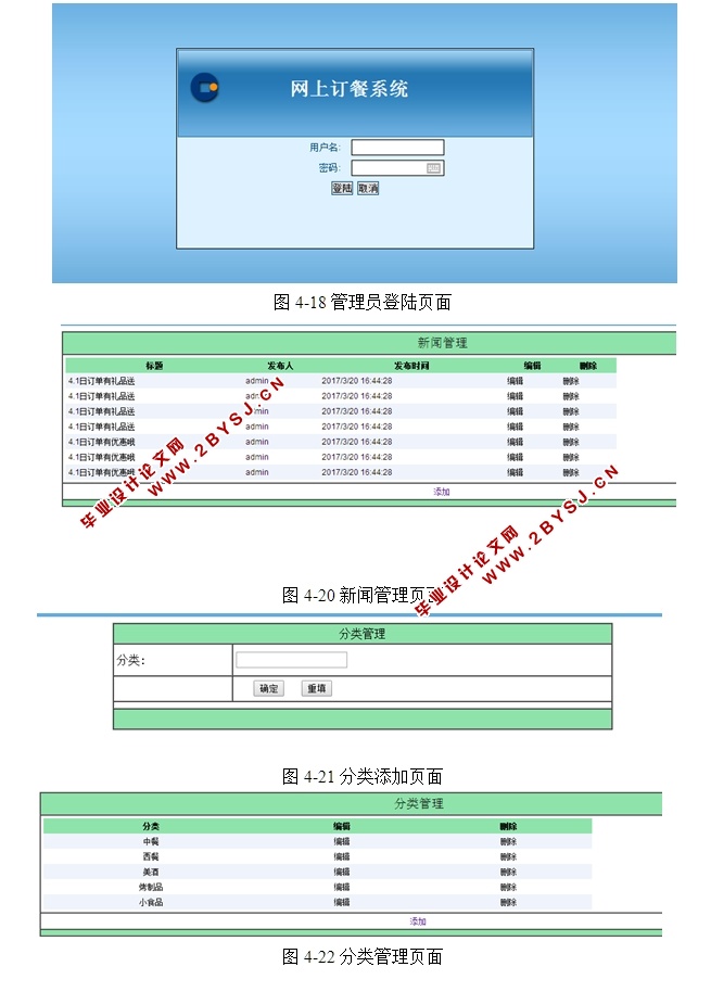 网上订餐(点菜)系统的设计与实现(ASP.NET,SQL)