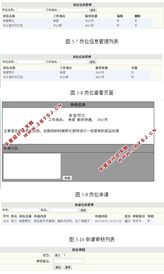 勤工俭学助学管理系统的设计及实现(ASP.NET,SQL)(含录像)