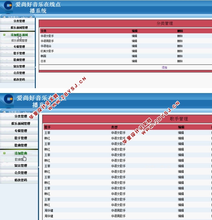 爱尚好音乐在线点播系统的设计与实现(ASP.NET,SQL)(含录像)