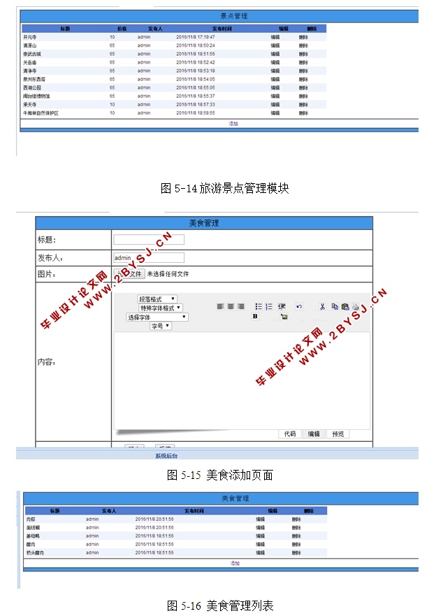 旅游网站设计(含酒店,美食)(ASP.NET,SQL)(含录像)