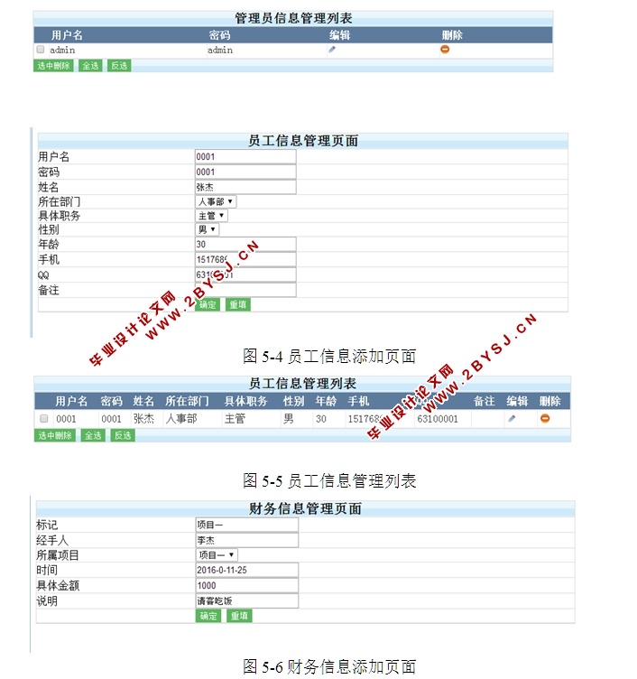 公司内部办公信息管理系统的设计与实现(ASP.NET,SQL)(含录像)