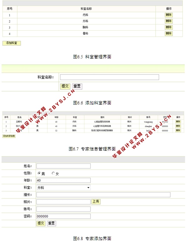 医院自助挂号系统的设计与实现(JSP,MySQL)