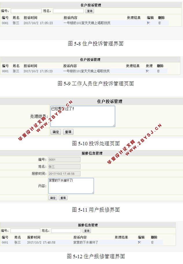 社区管理系统的设计与实现(ASP.NET,SQL)(含录像)