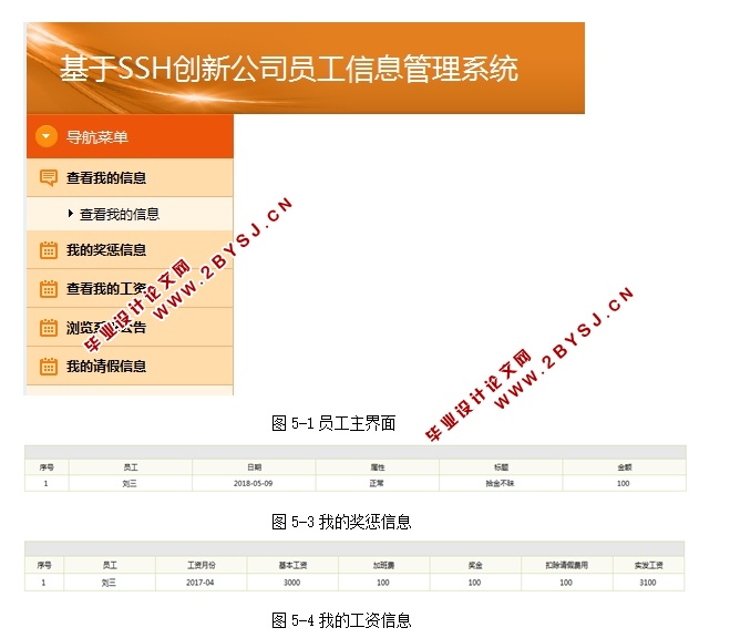 基于SSH创新公司员工信息管理系统的设计与实现(MySQL)(含录像)