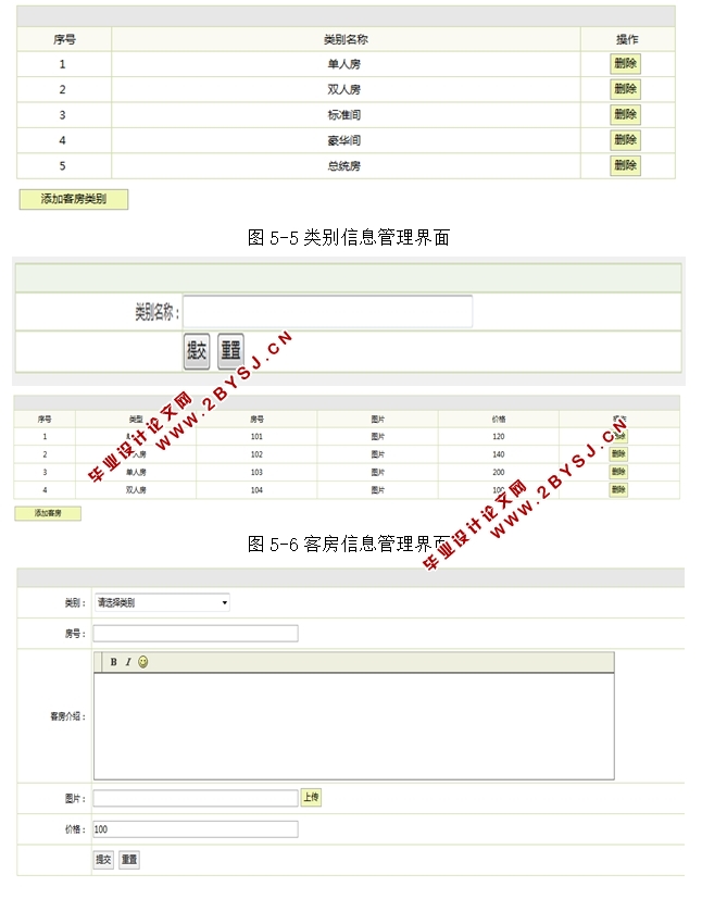 基于JAVA酒店管理系统的设计与实现(JSP,MySQL)(含录像)