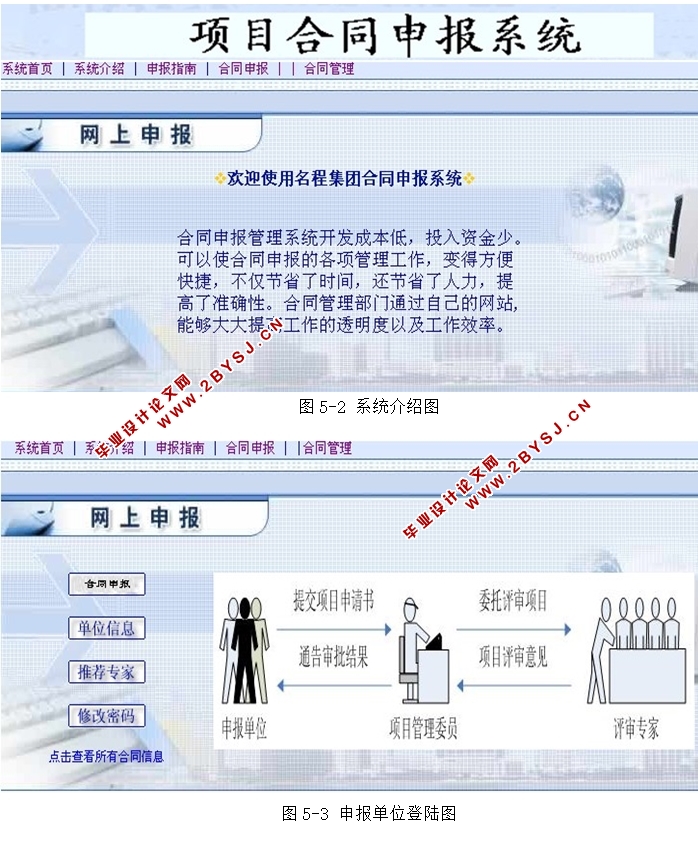 项目合同申报系统的设计与实现(JSP,SQLServer)