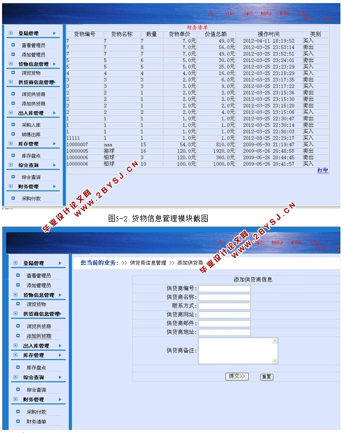企业采购模块的设计与实现(JSP,MySQL)