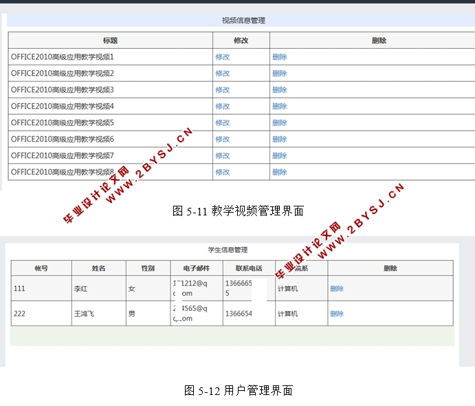 《OFFICE2010高级应用》课程学习网站的设计与实现(ASP.NET,SQL)