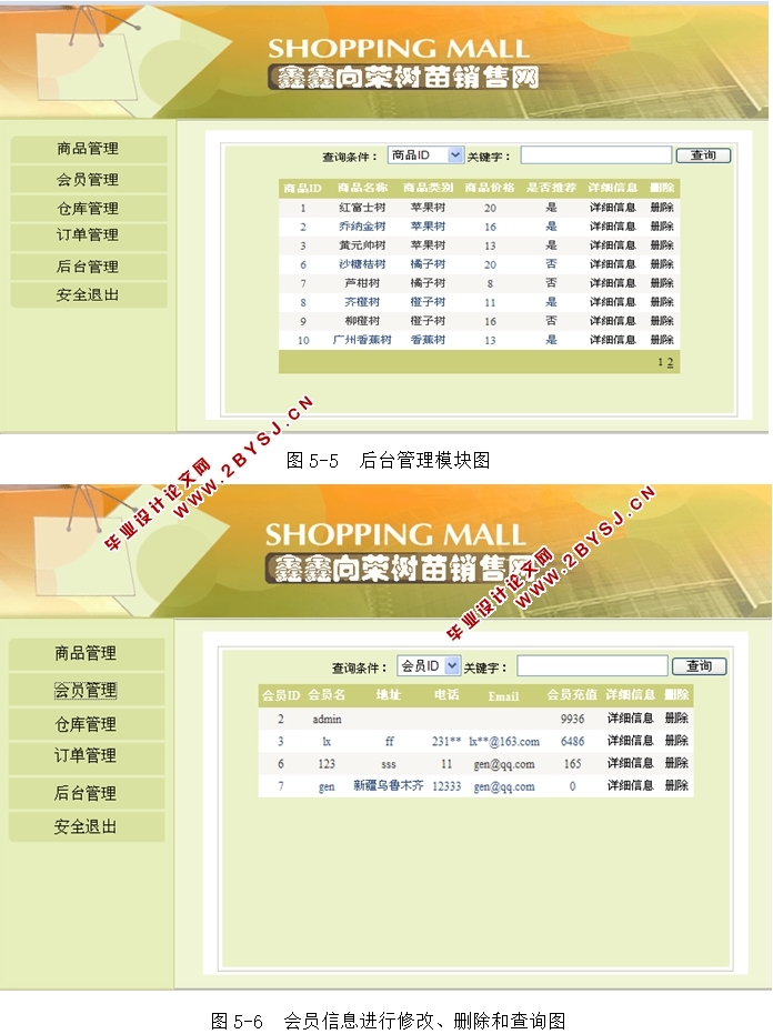 鑫鑫向荣树苗销售系统的设计与实现(ASP.NET,SQL)