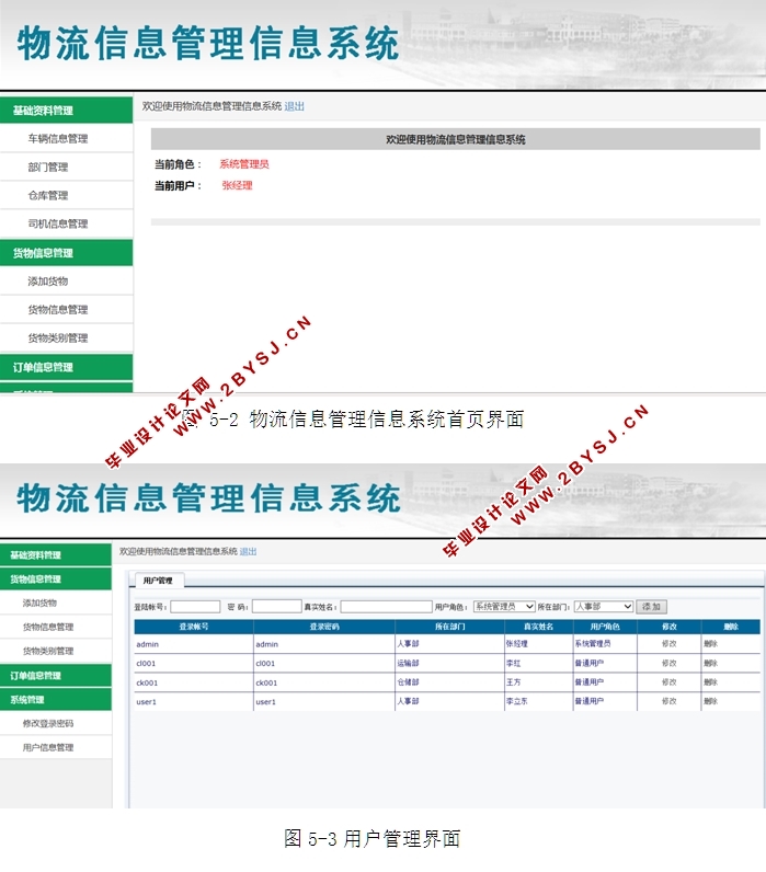 物流信息管理信息系统的设计与实现(ASP.NET,SQL)