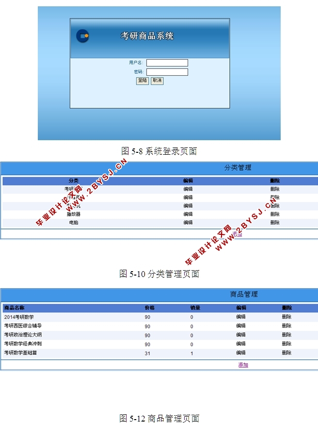 基于WEB的考研商品系统平台的设计与实现(ASP.NET,SQL)