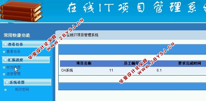 在线IT项目管理系统的设计与实现(ASP.NET,SQL)