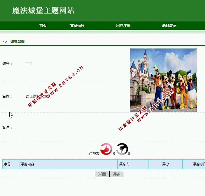 魔法城堡主题(商品购物)网站设计与实现(PHP,MySQL)