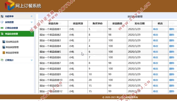 网上订餐(点餐)系统的设计与实现(ASP.NET,SQLServer)(含录像)
