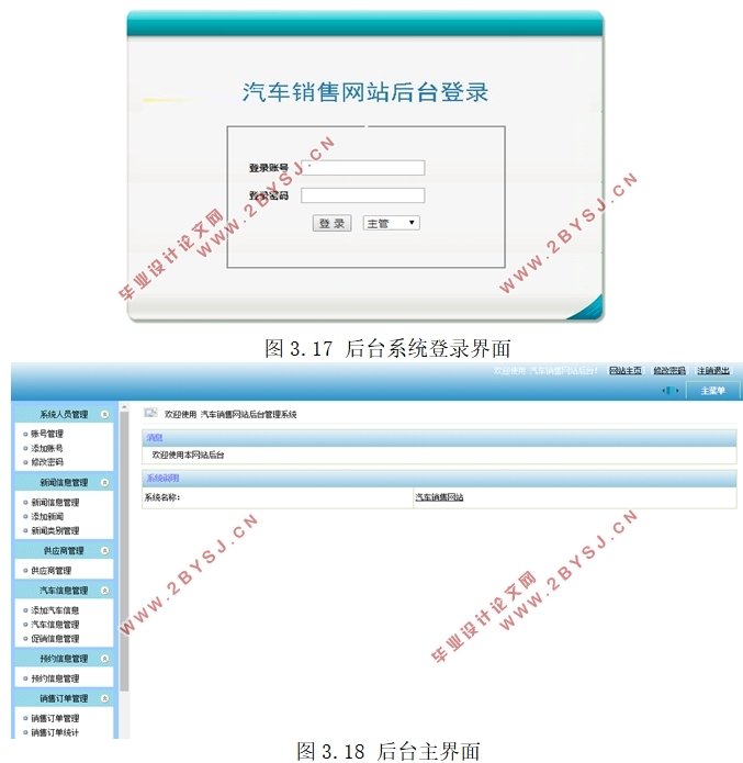 汽车销售网站管理系统的设计(ASP.NET,SQL)