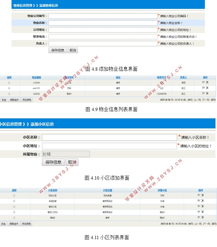 小区物业管理系统的设计与实现(ASP.NET,SQL)