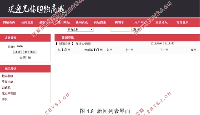 电子商务购物平台管理信息系统的设计(ASP.NET,SQLServer)