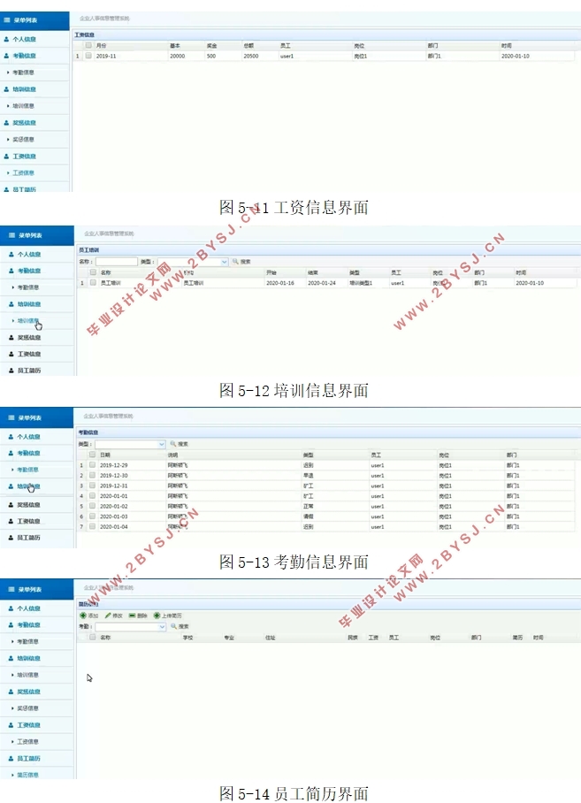 企业人事信息管理系统的设计与实现(SSM,MySQL)(含录像)