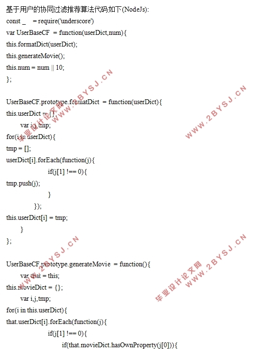 基于协同过滤推荐算法的影单管理系统的设计(Bootstrap,nodejs+Express+MySQL)