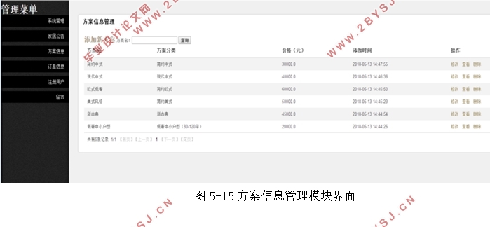 家庭装修项目管理系统的设计与实现(MyEclipse,MySQL)