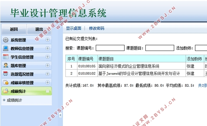 基于JavaWeb毕业设计管理信息系统的设计与实现(JSP,Servlet,MySQL)