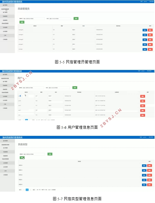 滁州民宿预约管理系统的设计与实现(SSM,MySQL)